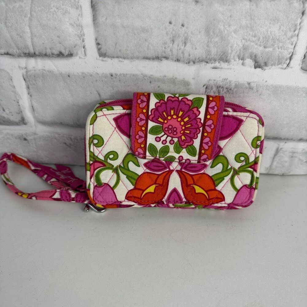 Vera Bradley Lilli Bell Smartphone Wristlet Floral Cotton